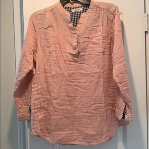 Eternal Flow Linen-look Tunic Top New